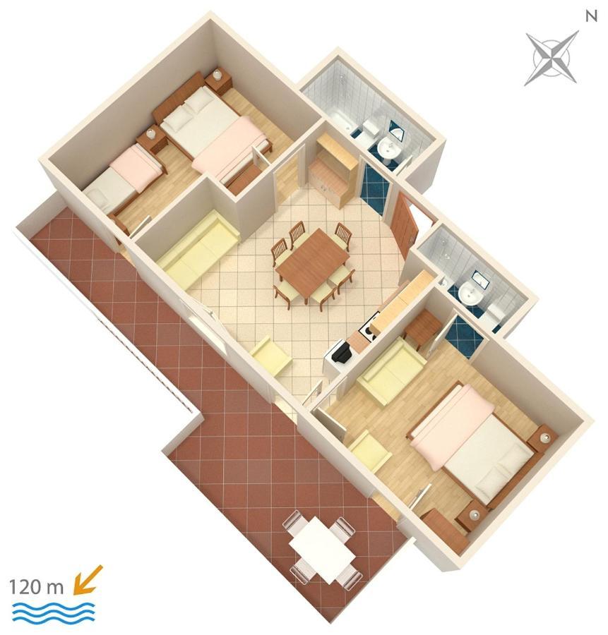 Apartments By The Sea Suha Punta, Rab - 5050 Kampor Ngoại thất bức ảnh