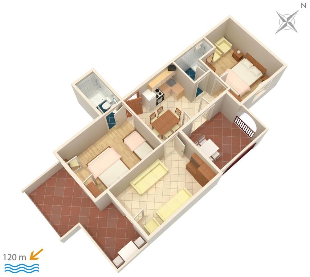 Apartments By The Sea Suha Punta, Rab - 5050 Kampor Ngoại thất bức ảnh